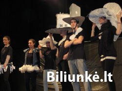 Biliūniečiai - frankofoniško teatro festivalio dalyviai Rumunijoje